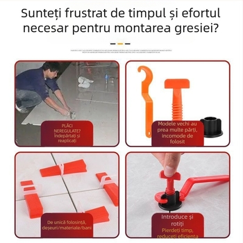 Nivelator/ajustor pentru plăci – rapid, reutilizabil, instrument pentru montaj plăci ceramice, model universal