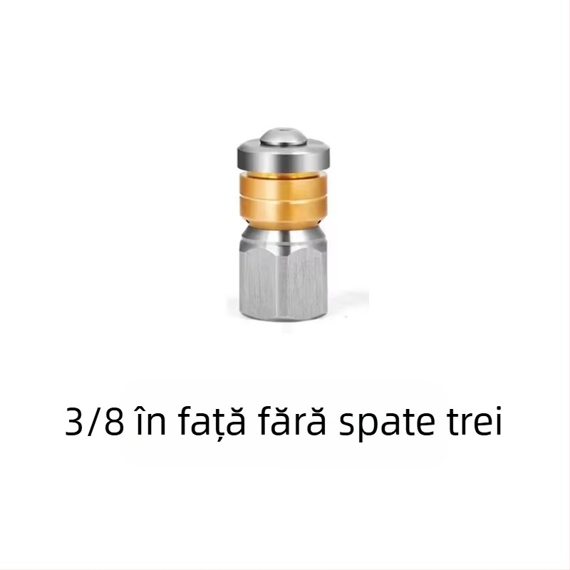 Duza din oțel inoxidabil pentru curățare conducte la presiune înaltă, cu cuplură 1/4 inch și conectare rapidă 3/8 inch, marca Independent