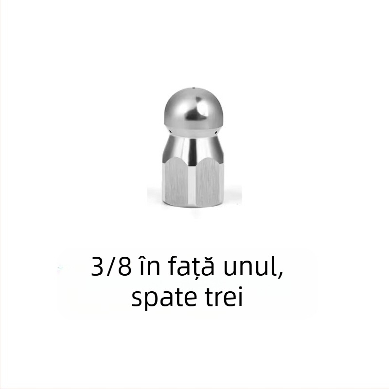 Duza din oțel inoxidabil pentru curățare conducte la presiune înaltă, cu cuplură 1/4 inch și conectare rapidă 3/8 inch, marca Independent