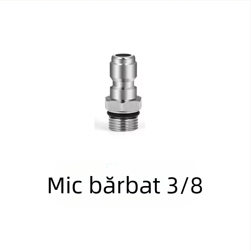 Duza din oțel inoxidabil pentru curățare conducte la presiune înaltă, cu cuplură 1/4 inch și conectare rapidă 3/8 inch, marca Independent