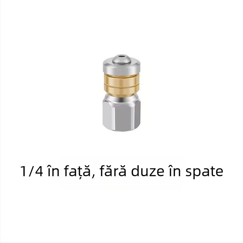 Duza din oțel inoxidabil pentru curățare conducte la presiune înaltă, cu cuplură 1/4 inch și conectare rapidă 3/8 inch, marca Independent