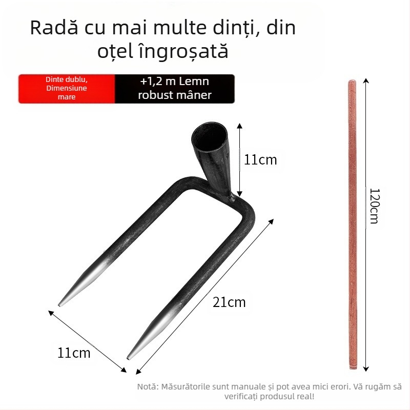 Grebă pentru exterior – afânare a solului cu structură integral din oțel; Brand: Alte; Domeniu de utilizare: Alte