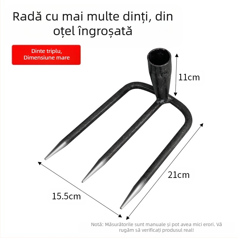 Grebă pentru exterior – afânare a solului cu structură integral din oțel; Brand: Alte; Domeniu de utilizare: Alte