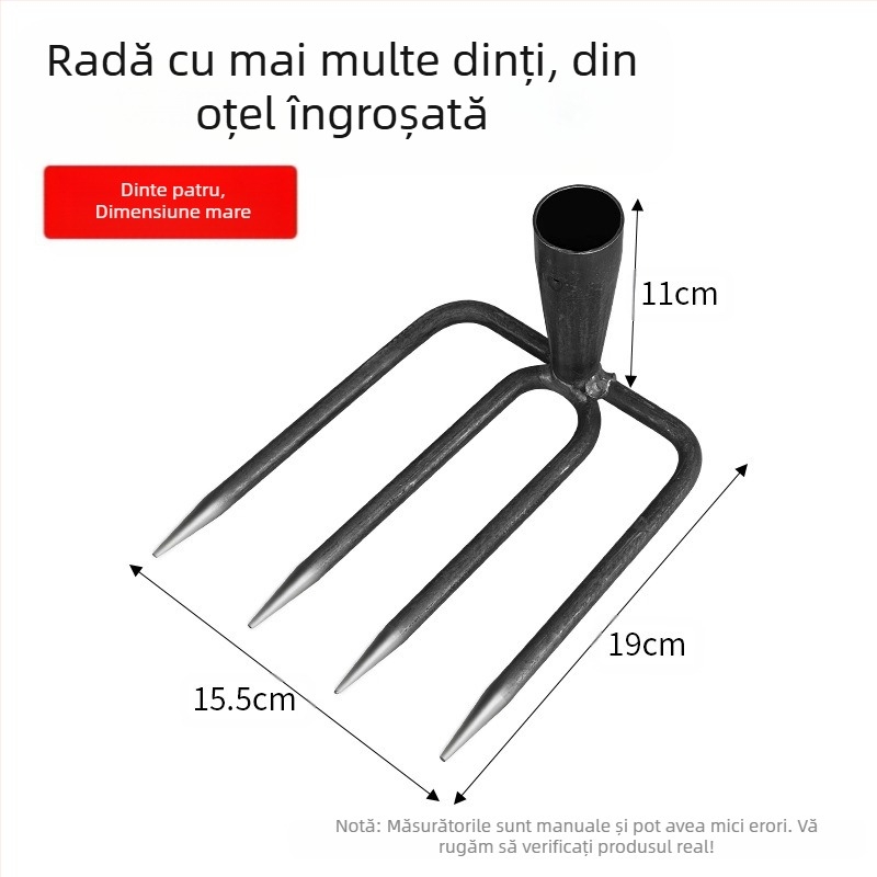 Grebă pentru exterior – afânare a solului cu structură integral din oțel; Brand: Alte; Domeniu de utilizare: Alte