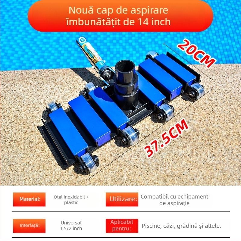 Cap de aspirație pentru piscină, din aliaj de aluminiu, destinat piscinelor gonflabile