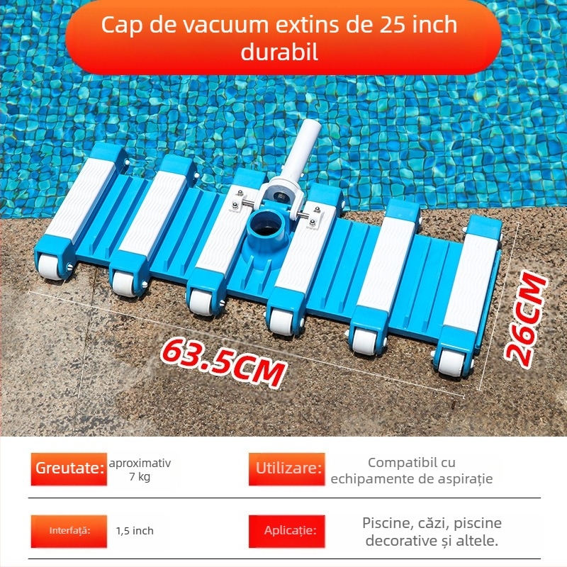 Cap de aspirație pentru piscină, din aliaj de aluminiu, destinat piscinelor gonflabile