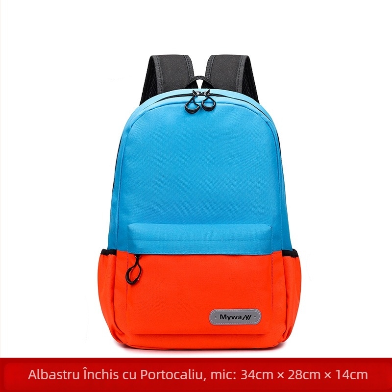 Ghiozdan pentru elevi de școală primară, unisex, cu design de reducere a efortului, din Oxford, respirabil, rezistent, bretele cu pernă de aer, pentru uz școlar