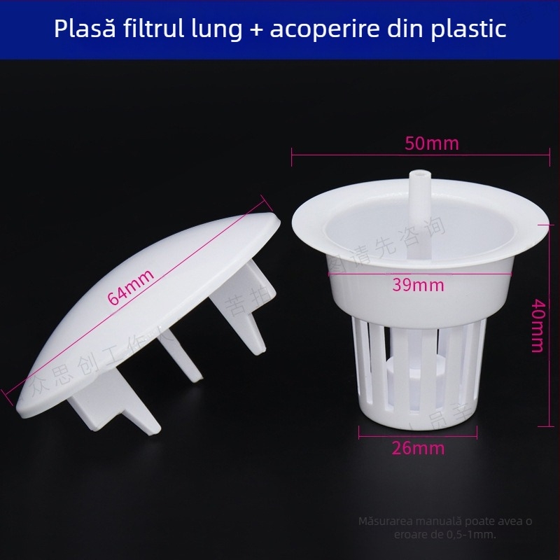 Accesoriu pentru scaunul dentar: capac ceramic, filtru din plastic, vas din sticlă și ventil
