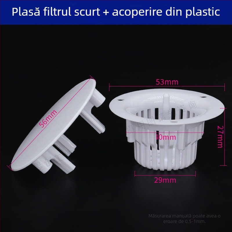 Accesoriu pentru scaunul dentar: capac ceramic, filtru din plastic, vas din sticlă și ventil