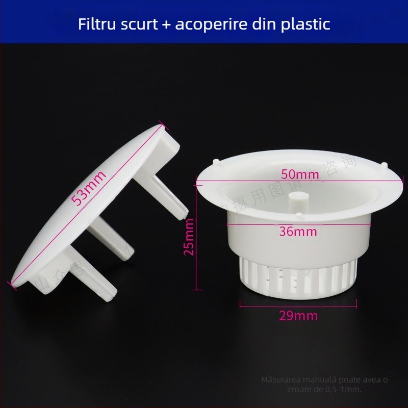 Accesoriu pentru scaunul dentar: capac ceramic, filtru din plastic, vas din sticlă și ventil