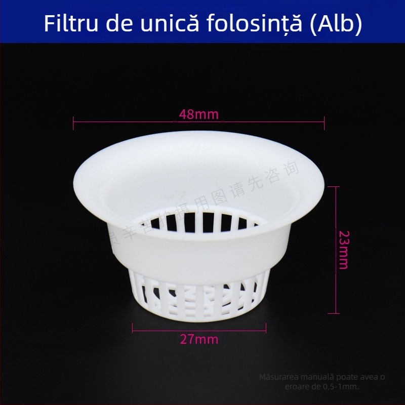 Accesoriu pentru scaunul dentar: capac ceramic, filtru din plastic, vas din sticlă și ventil