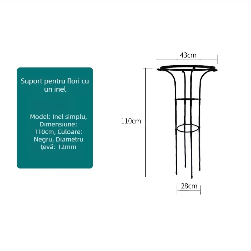 Cadru de cățărare pentru plante, suport de ghivece și raft pentru balcon, țevi metalice cu acoperire din plastic, stil pastoral, utilizare combinată