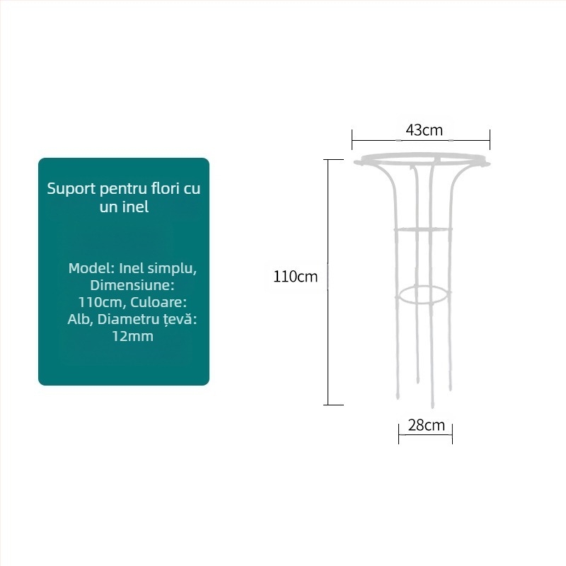 Cadru de cățărare pentru plante, suport de ghivece și raft pentru balcon, țevi metalice cu acoperire din plastic, stil pastoral, utilizare combinată