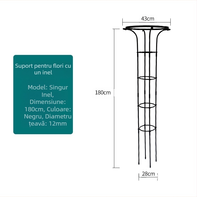 Cadru de cățărare pentru plante, suport de ghivece și raft pentru balcon, țevi metalice cu acoperire din plastic, stil pastoral, utilizare combinată