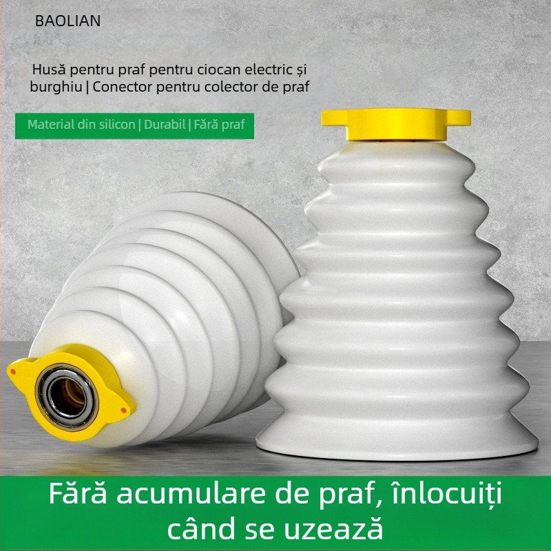 Capac de protecție a prafului pentru bormașină cu ciocan – din plastic/gomă, marcă Insurance Union, accesoriu pentru colectarea prafului