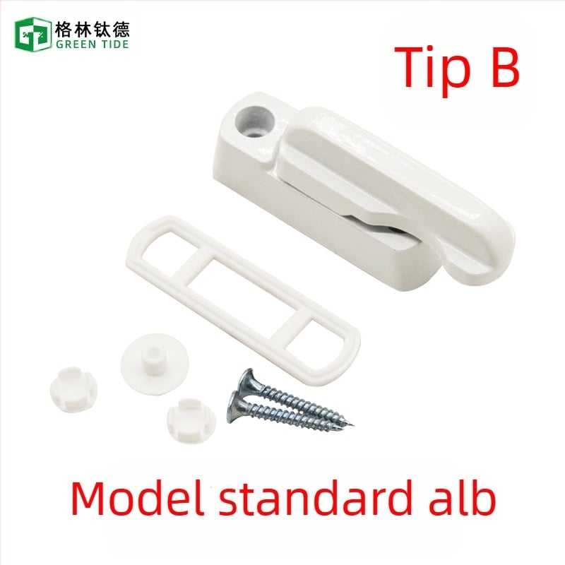 Încuietoare tip T pentru uși și ferestre, fără găuri, din aliaj, cu cheie, anti-furt