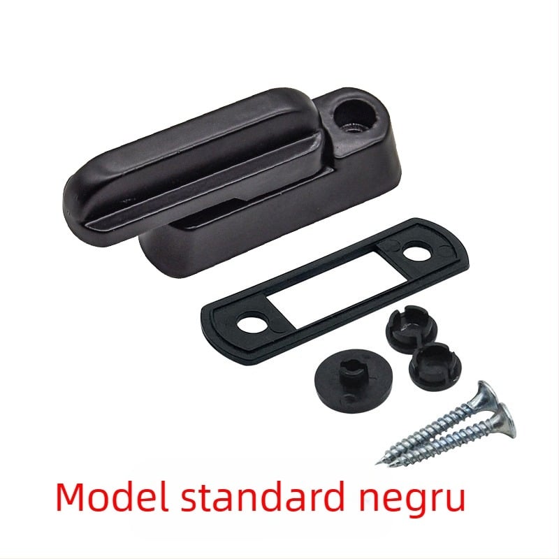 Încuietoare tip T pentru uși și ferestre, fără găuri, din aliaj, cu cheie, anti-furt