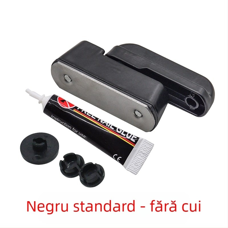 Încuietoare tip T pentru uși și ferestre, fără găuri, din aliaj, cu cheie, anti-furt