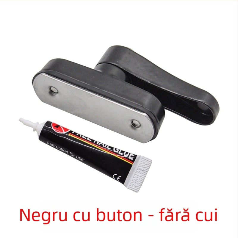 Încuietoare tip T pentru uși și ferestre, fără găuri, din aliaj, cu cheie, anti-furt