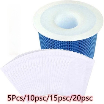 Set filtre micropore pentru piscină pentru skimmer - țesătură nețesută, 10 buc, 70 g