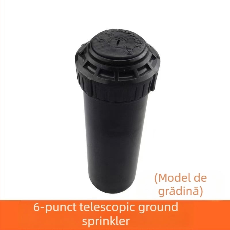 Guangying aspersor telescopic îngropat, cu rotație la 360° pentru irigarea gazonului și grădinii (plastice tehnice)