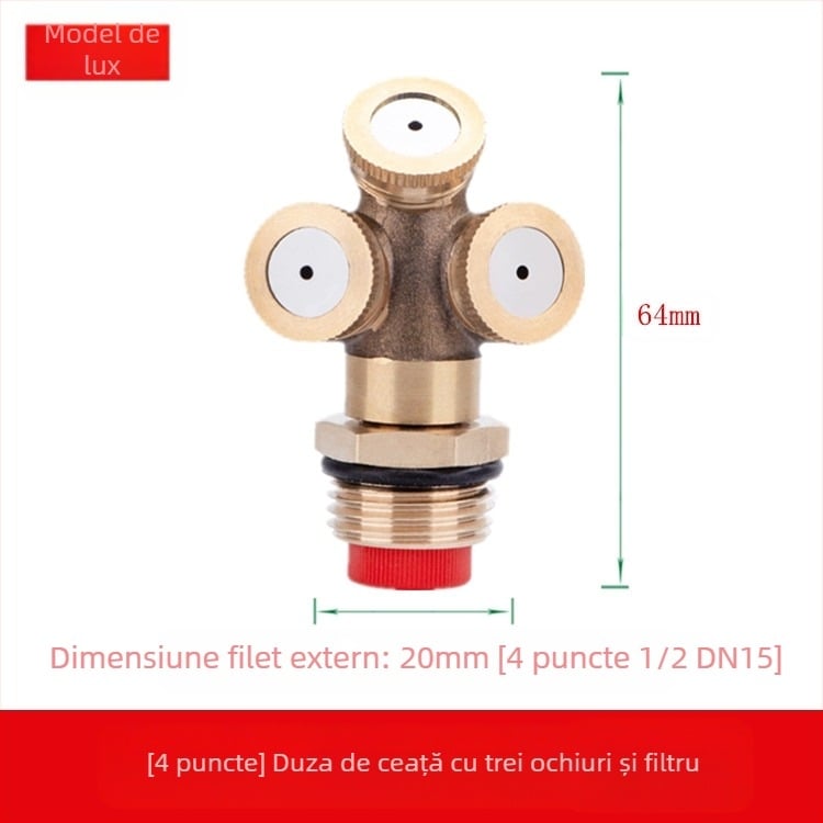 Cap de spray din alamă reglabil, atomizant (Aplicație: Altă; Marcă: Altă)
