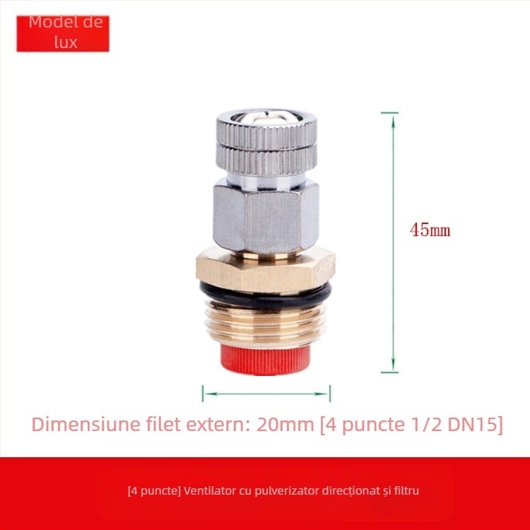 Cap de spray din alamă reglabil, atomizant (Aplicație: Altă; Marcă: Altă)