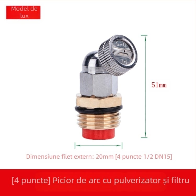 Cap de spray din alamă reglabil, atomizant (Aplicație: Altă; Marcă: Altă)