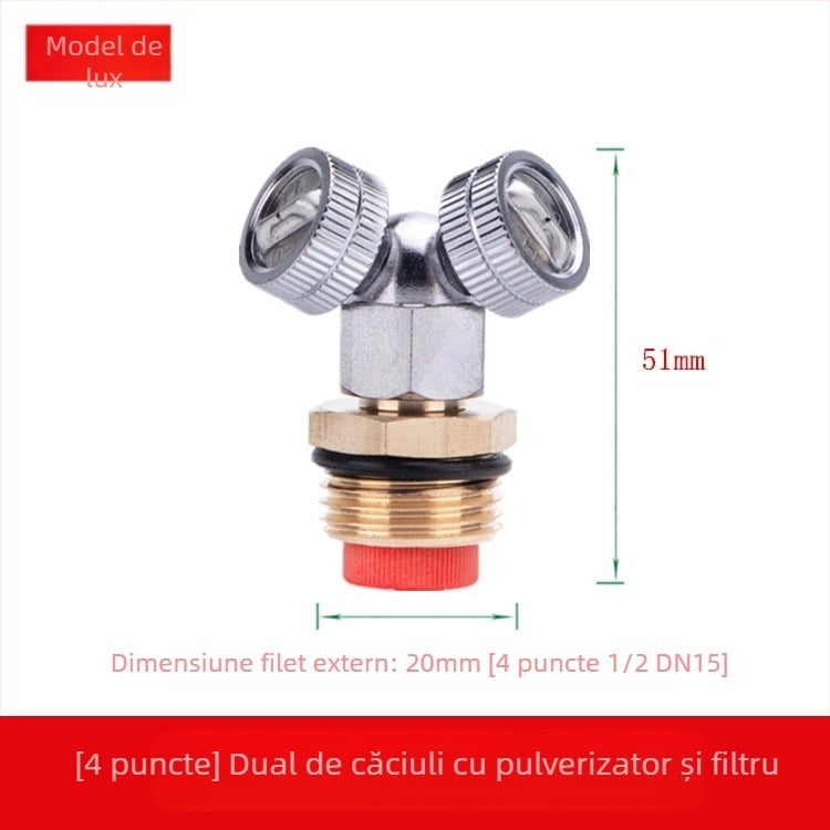 Cap de spray din alamă reglabil, atomizant (Aplicație: Altă; Marcă: Altă)
