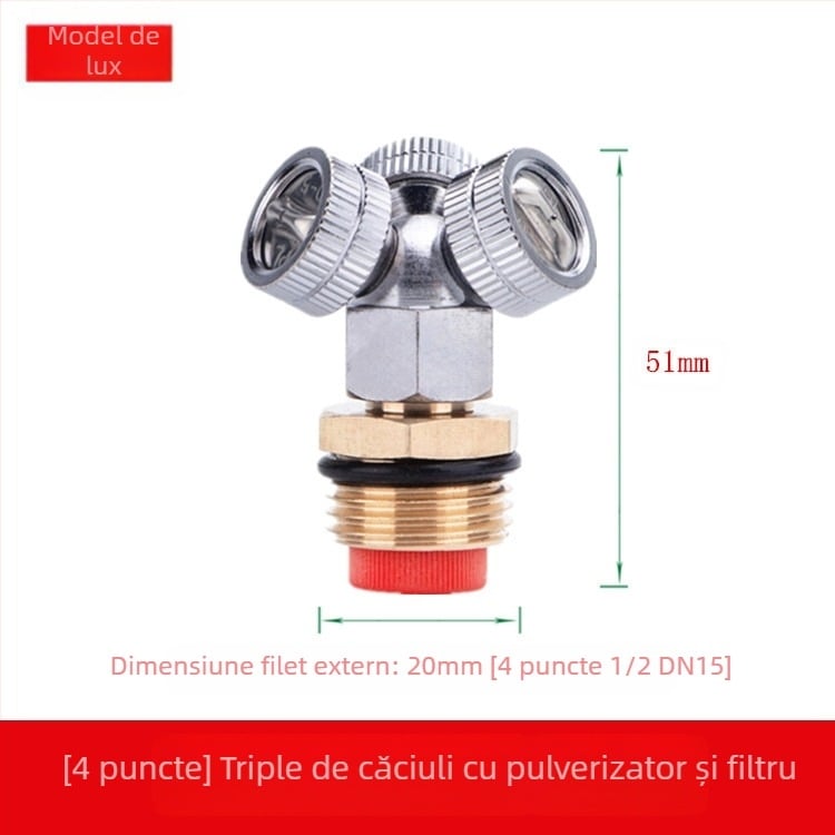 Cap de spray din alamă reglabil, atomizant (Aplicație: Altă; Marcă: Altă)