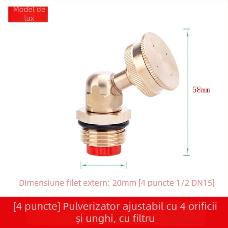 Cap de spray din alamă reglabil, atomizant (Aplicație: Altă; Marcă: Altă)