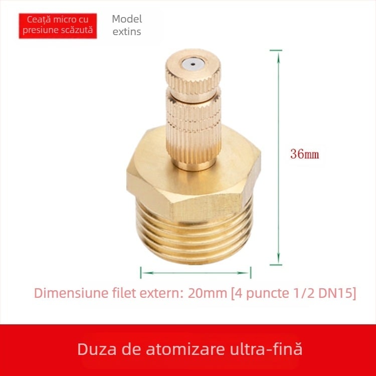 Cap de spray din alamă reglabil, atomizant (Aplicație: Altă; Marcă: Altă)
