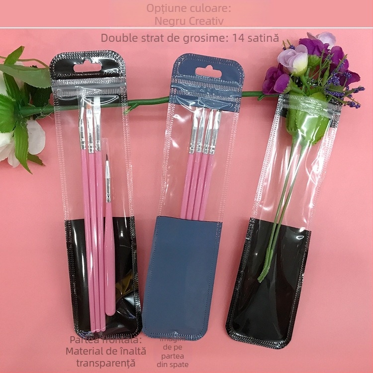 Pungă transparentă de ambalare pentru cadouri, cu închidere automată și colțuri rotunjite; lungimea sigilării 2.5 cm; 50 de bucăți pe pachet; material: nou material