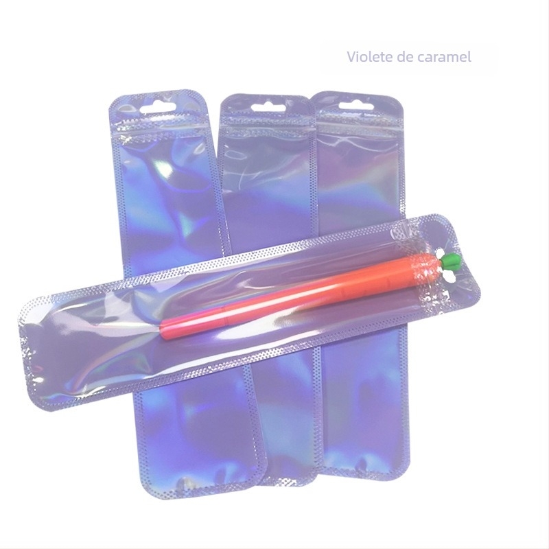 Pungă transparentă de ambalare pentru cadouri, cu închidere automată și colțuri rotunjite; lungimea sigilării 2.5 cm; 50 de bucăți pe pachet; material: nou material