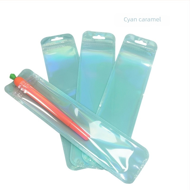 Pungă transparentă de ambalare pentru cadouri, cu închidere automată și colțuri rotunjite; lungimea sigilării 2.5 cm; 50 de bucăți pe pachet; material: nou material