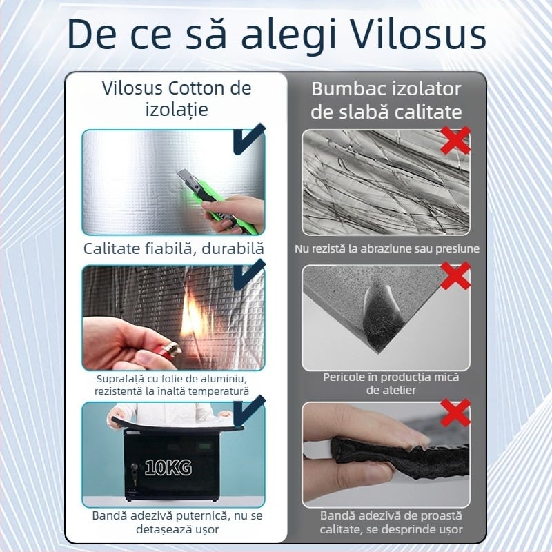 Vată izolație cu folie de aluminiu – izolație autoadezivă pentru acoperiș, microporoasă, miez din cauciuc-vată, rolă, 0,033 W/mK