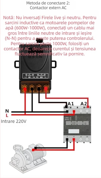 Comutator de control wireless pentru lampă și motor – Ruiduo chuang