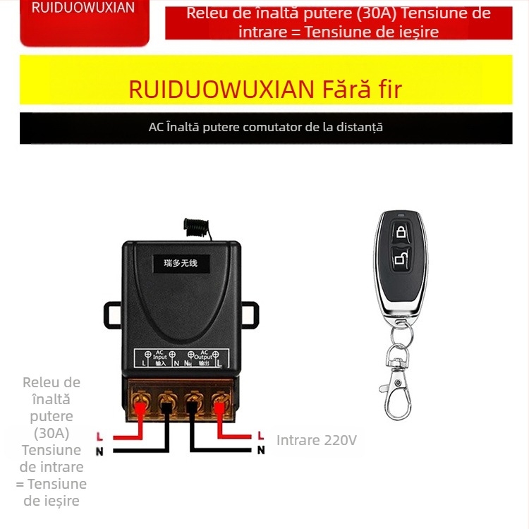 Comutator de control wireless pentru lampă și motor – Ruiduo chuang