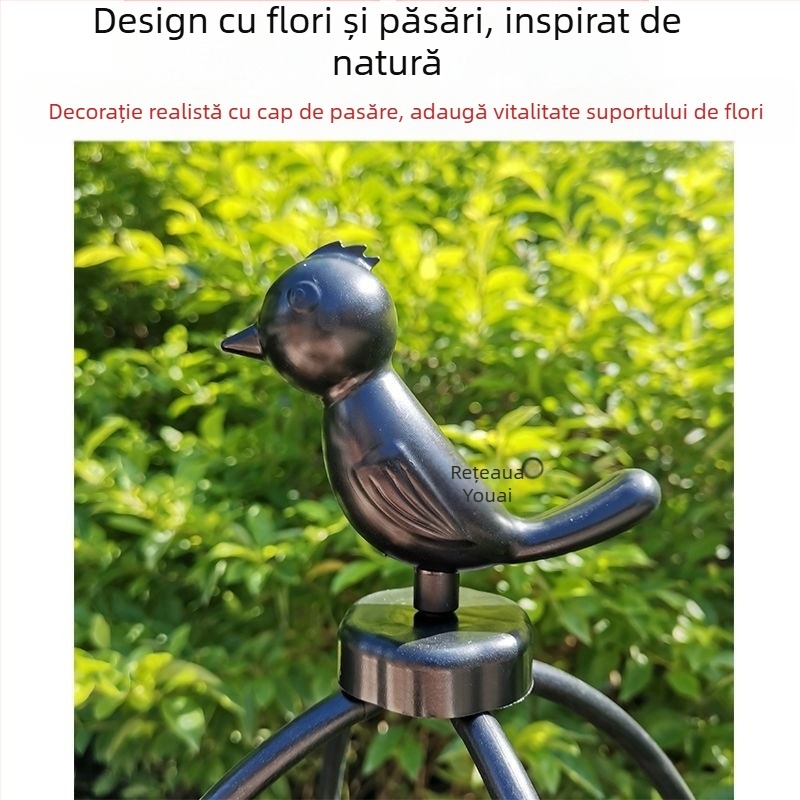 Cadru de cățărare pentru trandafiri și clematis, cadru în formă de umbrelă, suport pentru flori în formă de ciupercă, tijă de susținere pentru plante verzi, pentru exterior (Stil: Pastoral; Temperatură de creștere: Altă; Tipuri de plante: Alte)