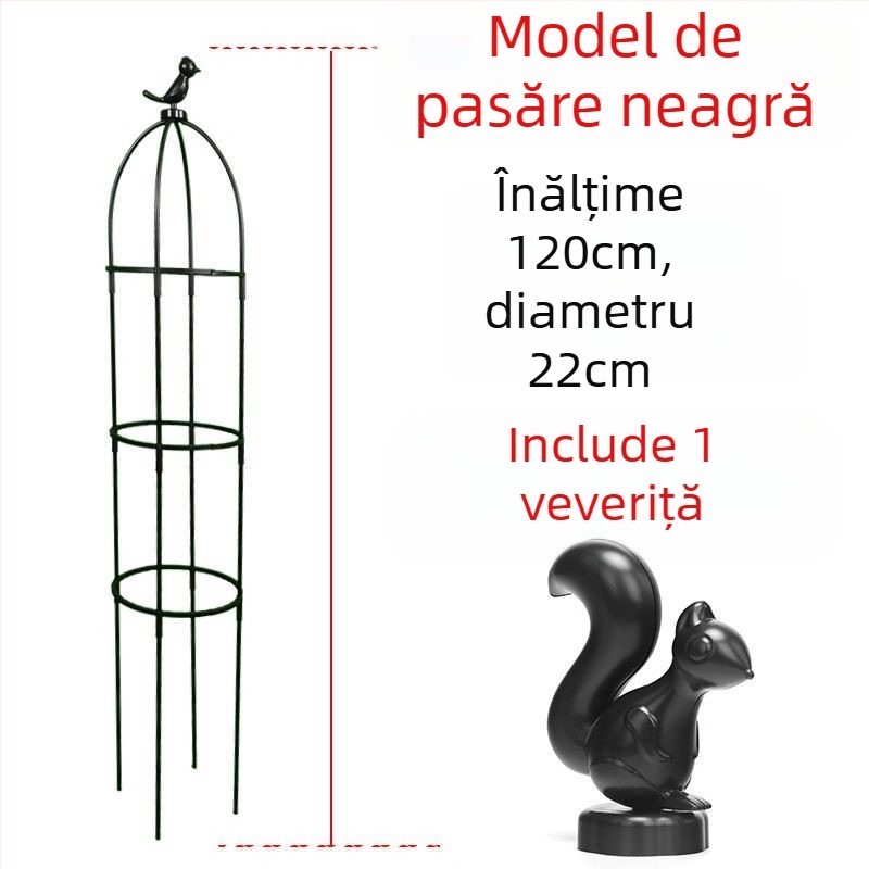 Cadru de cățărare pentru trandafiri și clematis, cadru în formă de umbrelă, suport pentru flori în formă de ciupercă, tijă de susținere pentru plante verzi, pentru exterior (Stil: Pastoral; Temperatură de creștere: Altă; Tipuri de plante: Alte)