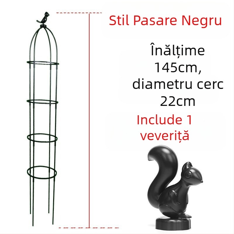 Cadru de cățărare pentru trandafiri și clematis, cadru în formă de umbrelă, suport pentru flori în formă de ciupercă, tijă de susținere pentru plante verzi, pentru exterior (Stil: Pastoral; Temperatură de creștere: Altă; Tipuri de plante: Alte)
