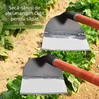 Lopată de grădină din oțel mangan, instrument multifuncțional pentru plivit, sădit legume și săpat