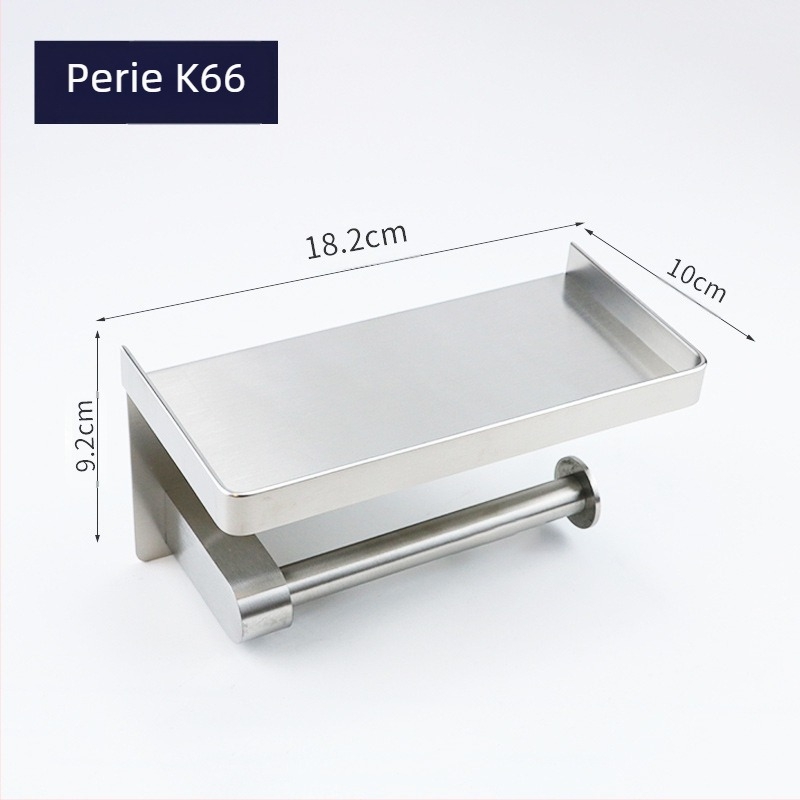 Huanuo suport pentru hârtie igienică din oțel inoxidabil 304, formă pătrată, finisaj oglindă, stil modern minimalist