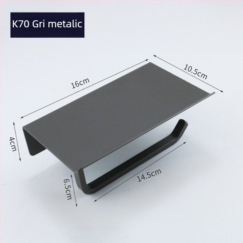 Huanuo suport pentru hârtie igienică din oțel inoxidabil 304, formă pătrată, finisaj oglindă, stil modern minimalist