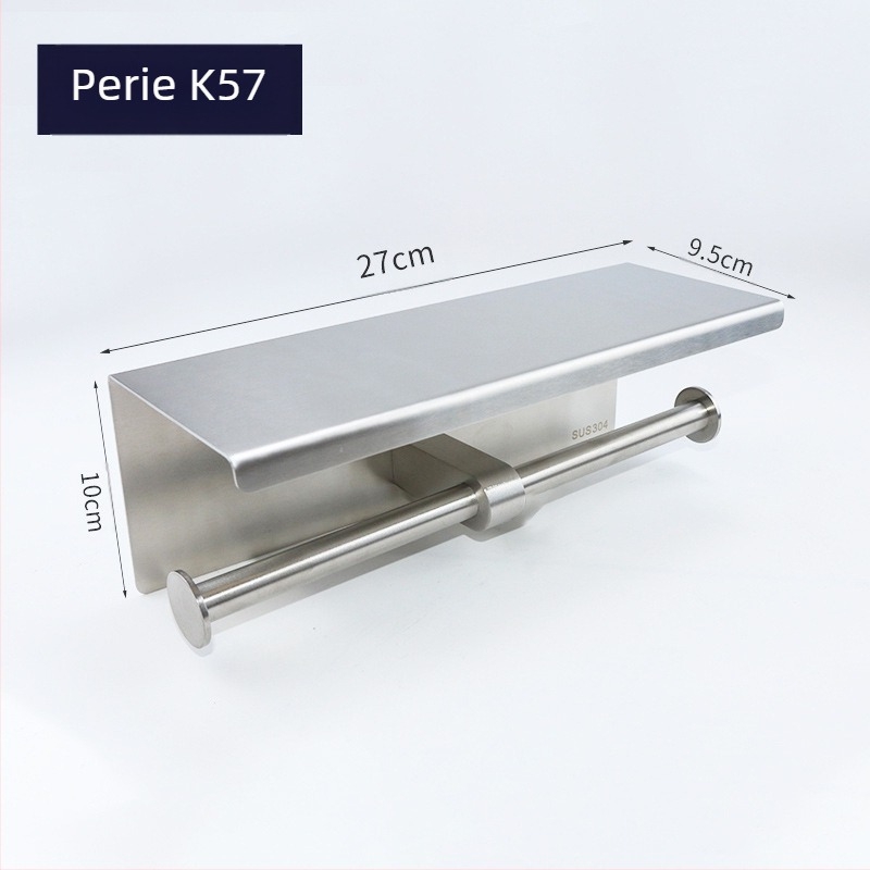 Huanuo suport pentru hârtie igienică din oțel inoxidabil 304, formă pătrată, finisaj oglindă, stil modern minimalist