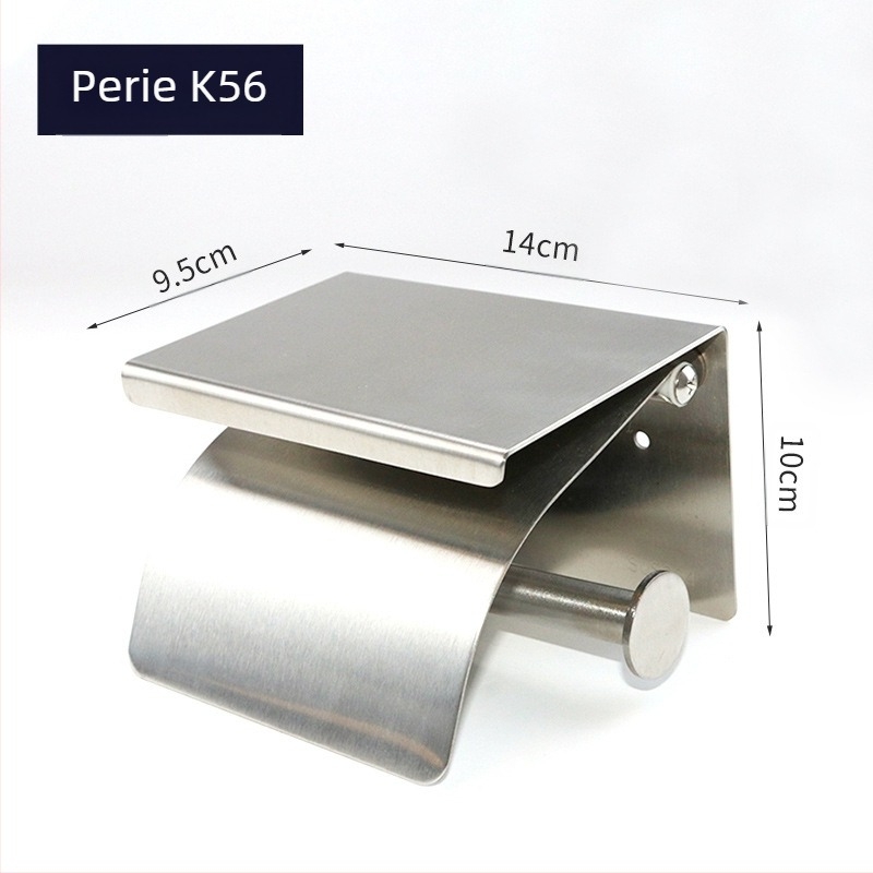 Huanuo suport pentru hârtie igienică din oțel inoxidabil 304, formă pătrată, finisaj oglindă, stil modern minimalist