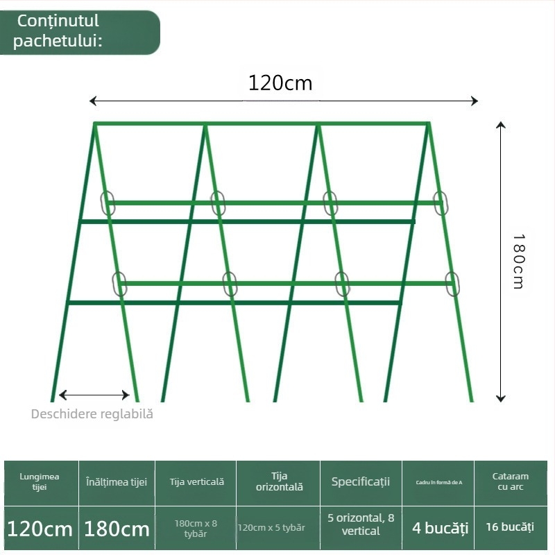Sustinator de plante pentru plantele urcătoare, montaj pe podea, grădinărit acasă, stil modern minimalist