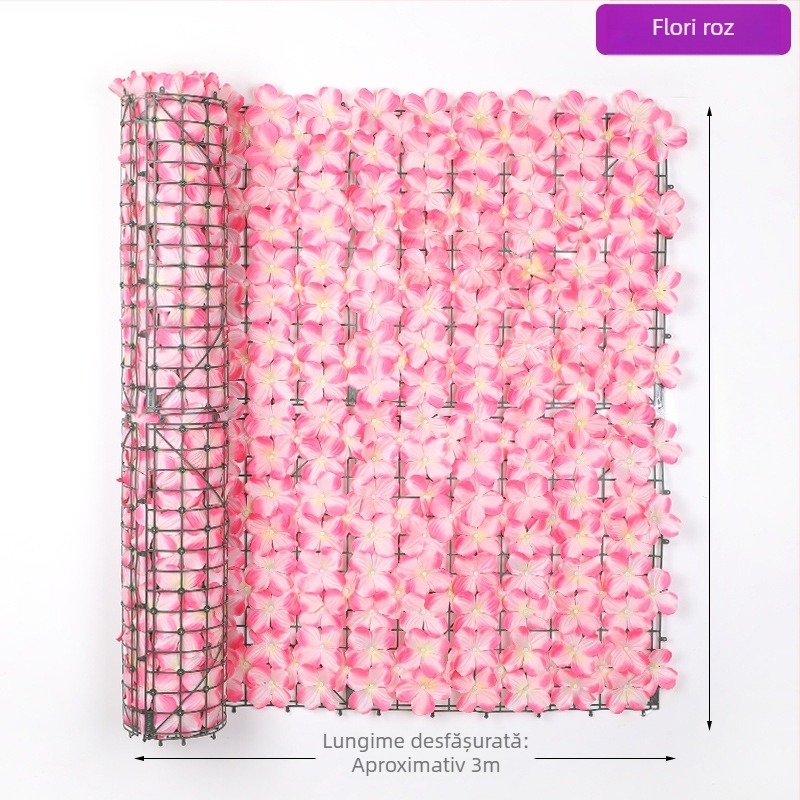 Panou de gard artificial cu frunze verzi pentru balcon și decor exterior