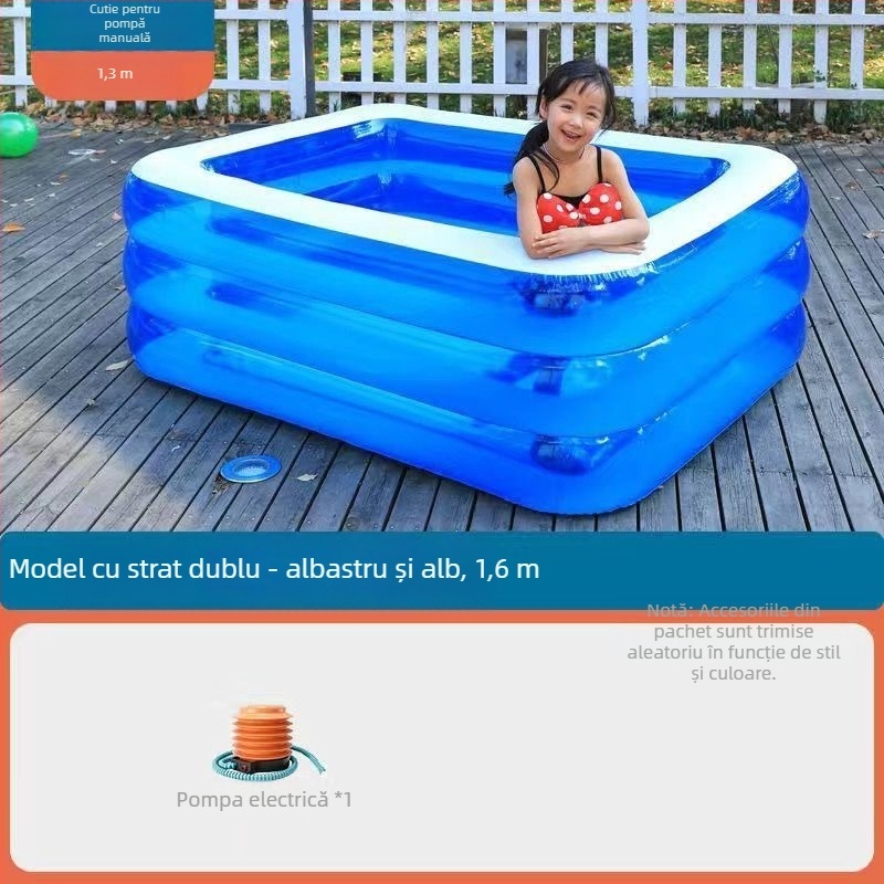 Zhilan piscină gonflabilă pentru copii — utilizare interioară/exterioară, piscină pentru baie a copiilor