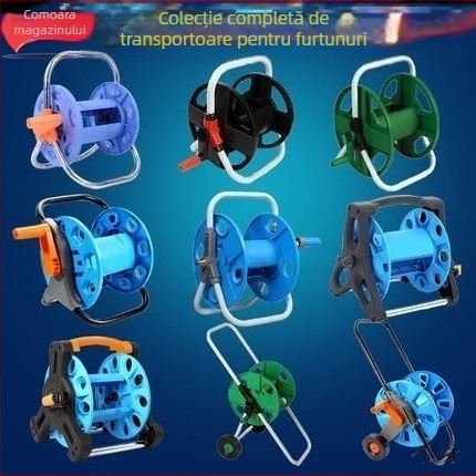 Tambur de înfășurare a furtunului de irigații, udare cu presiune înaltă pentru grădină, legume și acvariu